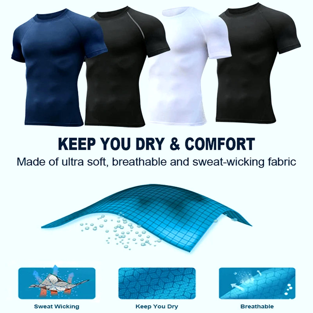 PrimeBuild Men's Compression Performance Shirt, product view 5