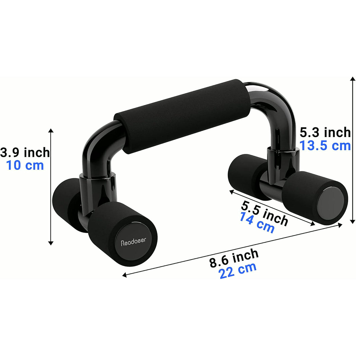 Push up Bars Gym Exercise Equipment Fitness 1 Pair Pushup Handles with Cushioned Foam Grip and Non-Slip Sturdy Structure Push up Bars for Men & Women
