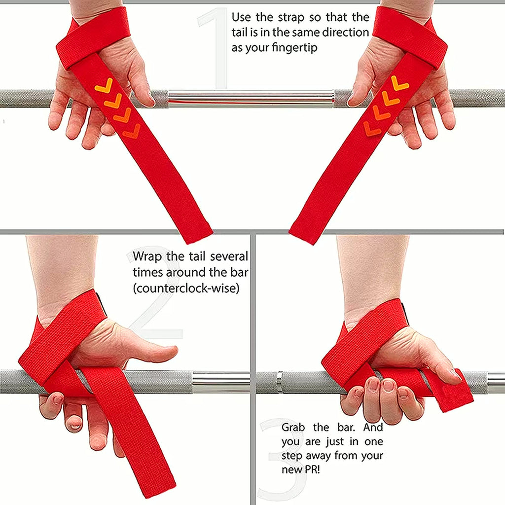 PrimeBuild Weight Lifting Wrist Straps, product view 5