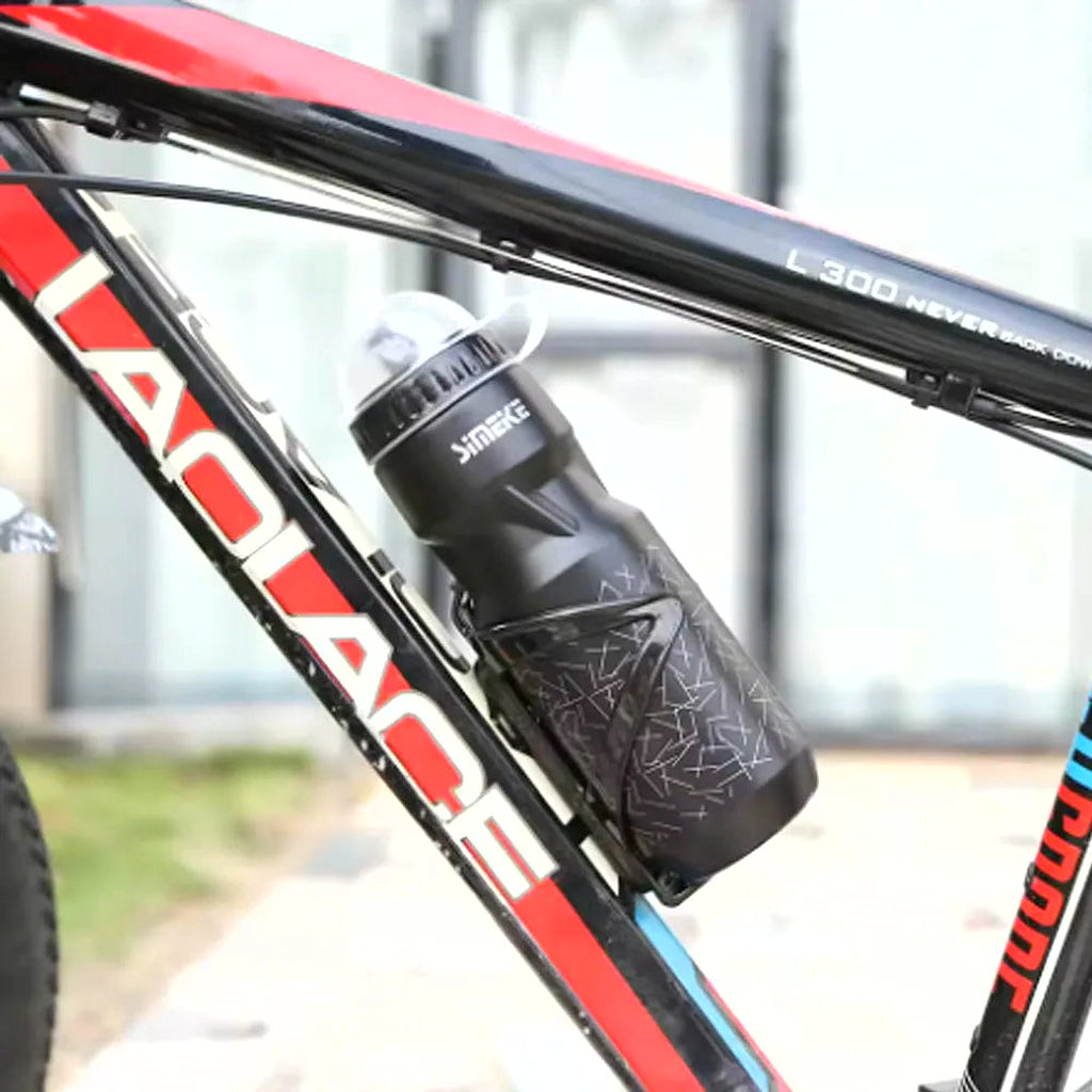 Universal Bicycle Bottle Cage with 750Ml Water Bottle Lightweight Bike Water Bottle Holder Bottle Bracket for Mountain Road Bike