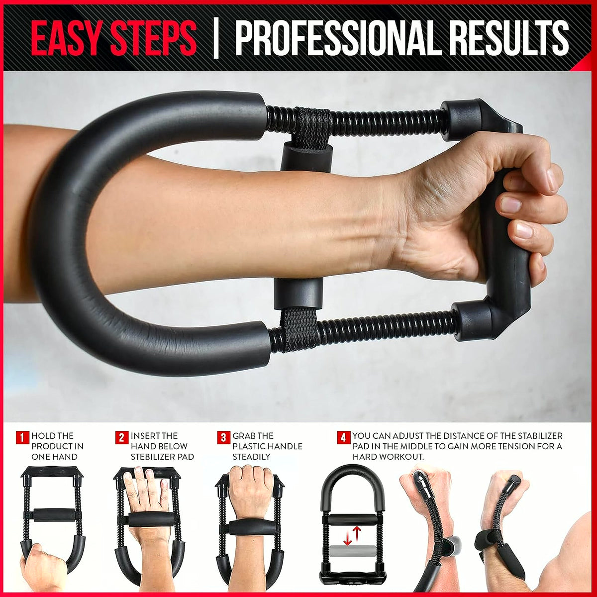 PrimeBuild Adjustable Wrist Strengthener, product view 5