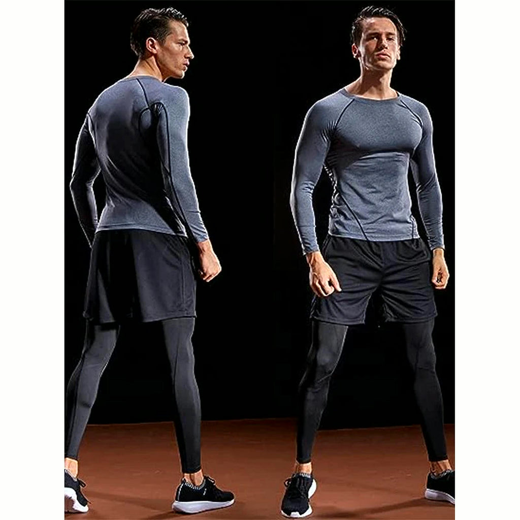 PrimeBuild Men's Long Sleeve Compression Shirt, product view 5