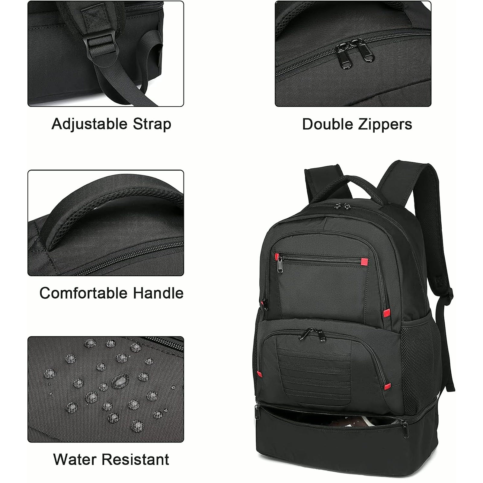 PrimeBuild Waterproof Gym Backpack, product view 5