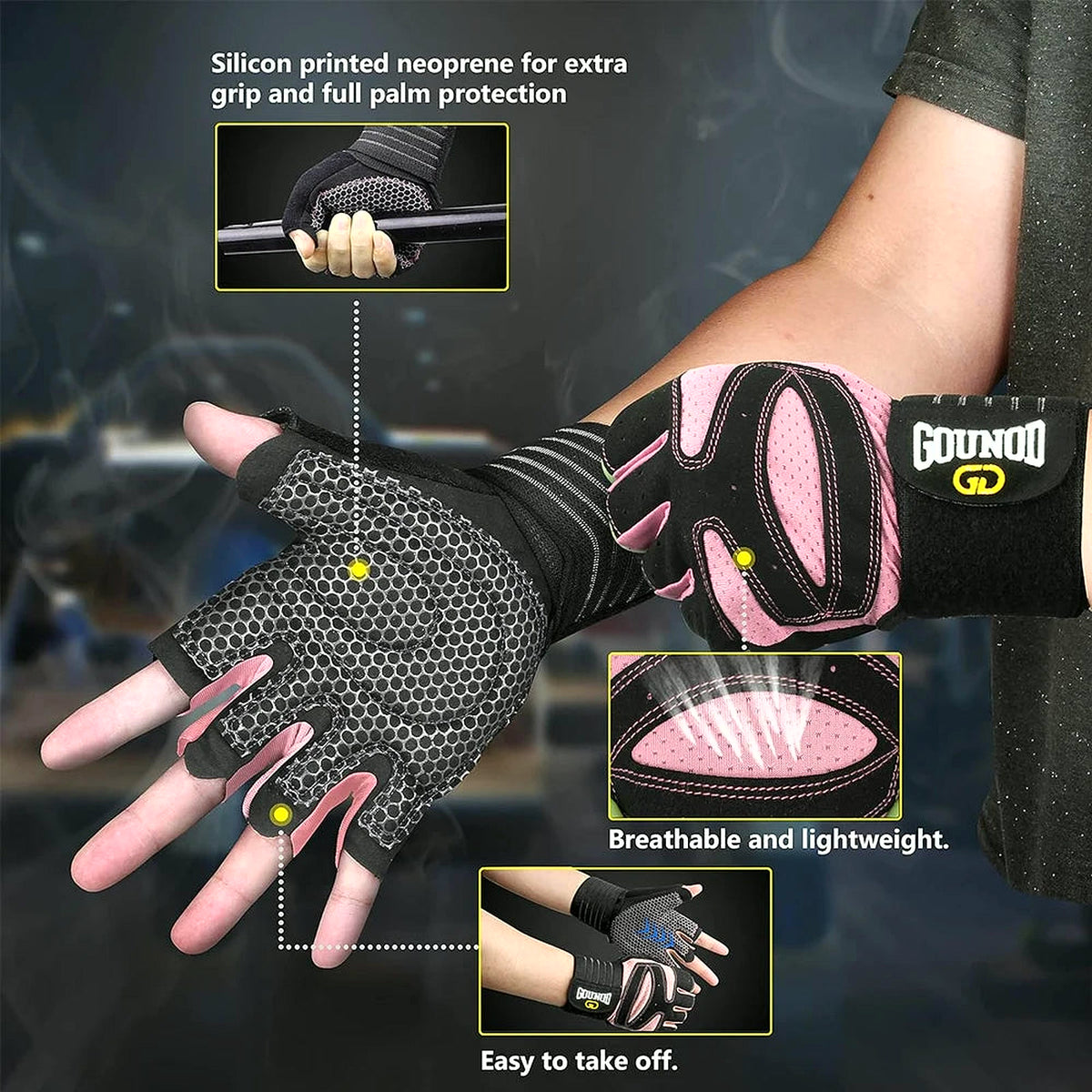 PrimeBuild Workout Gloves, product view 5