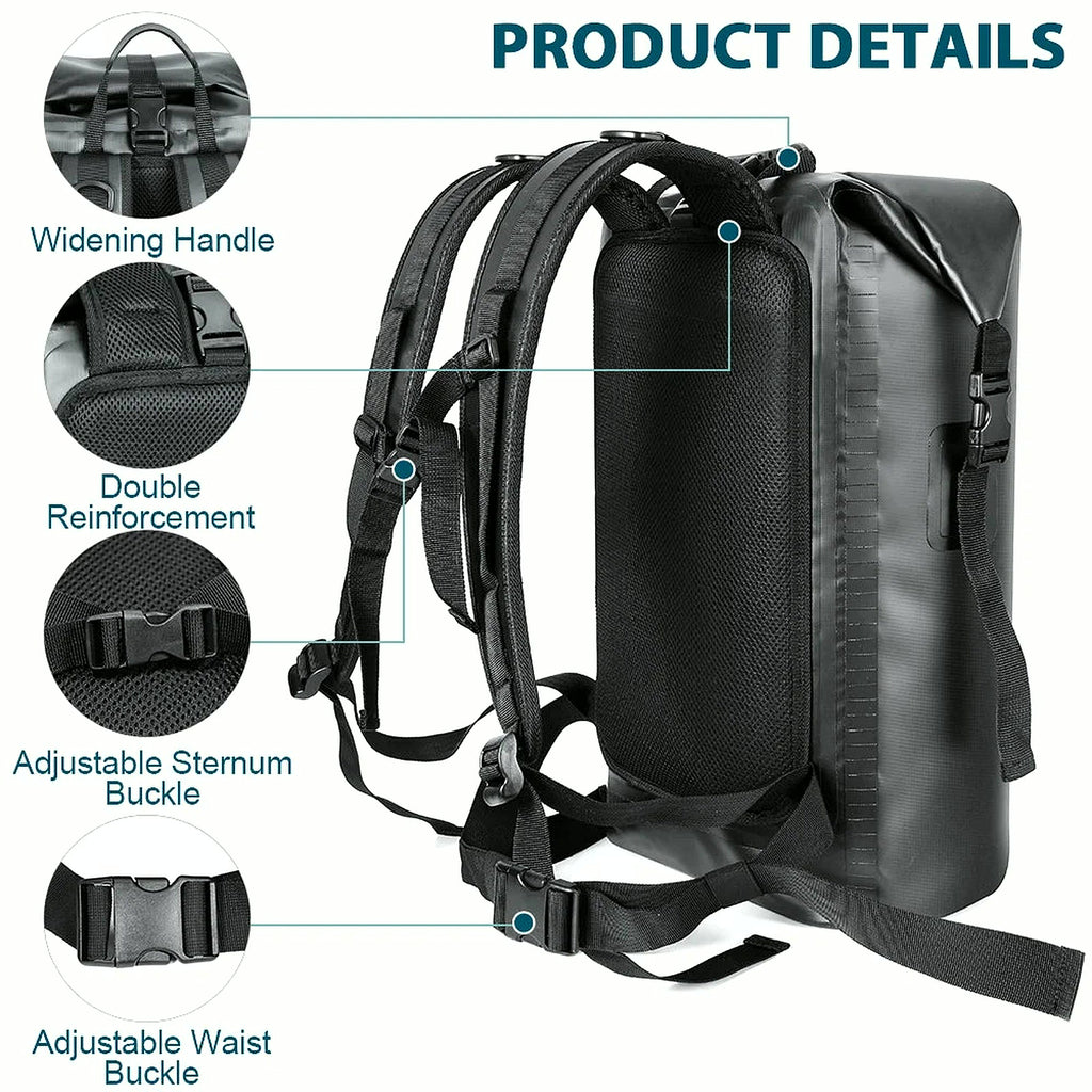 Large Capacity Swimming Waterproof Backpack, Beach, Drifting, Surfing, Diving, Waterproof Backpack 35L Dry Pack