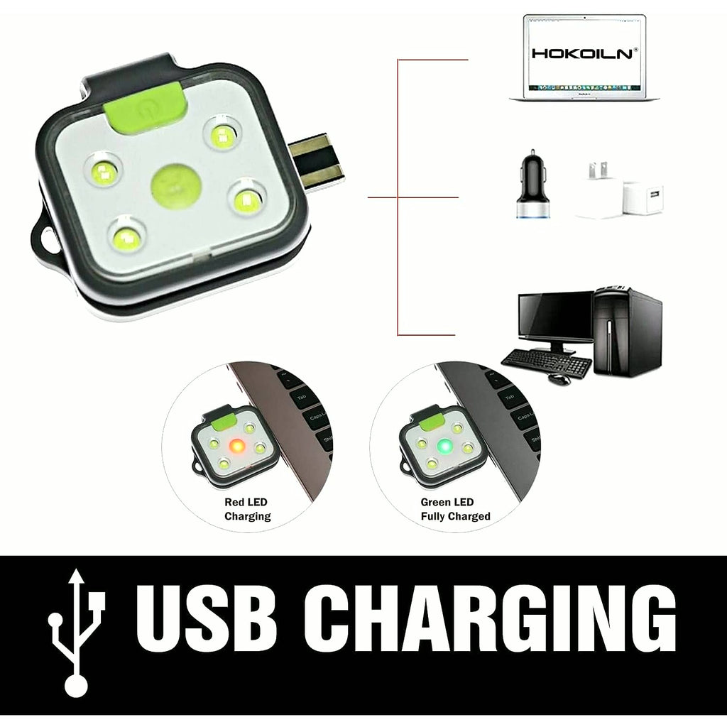 LED Winter Running Light with Hat Clip, Rechargeable Clip-On Running Light