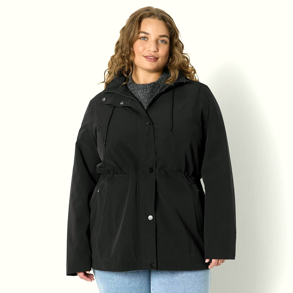Women'S Lightweight Waterproof Hooded Rain Jacket