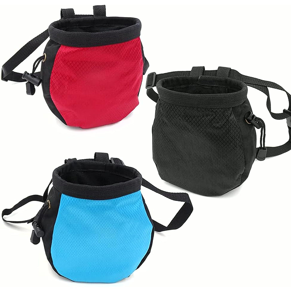 Climbing Chalk Bag for Rock Climbing - with Chalk Ball - Adjustable Black Chalk Bag Bouldering for Rock Climbing Equipment