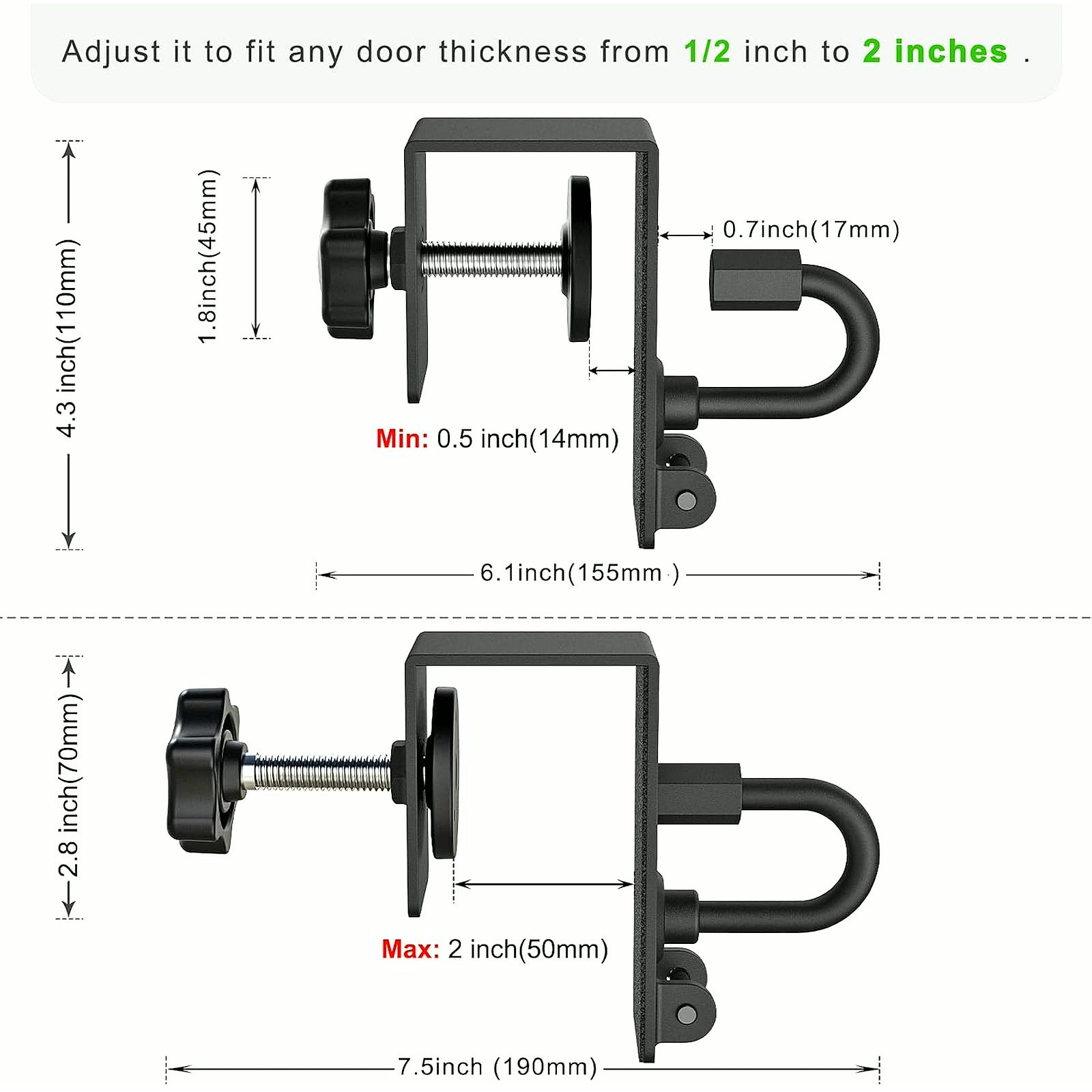 PrimeBuild Heavy-Duty Door Anchor Pulley, product view 6