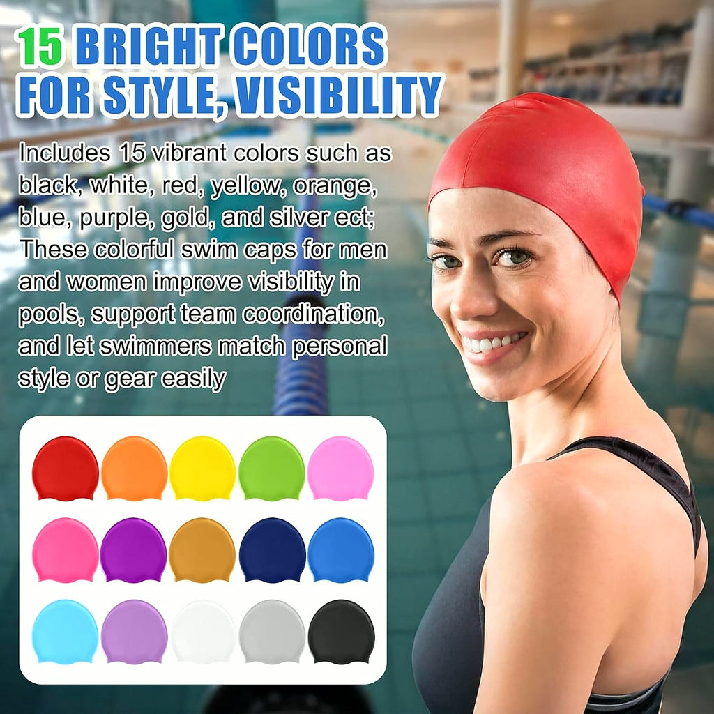 PrimeBuild Silicone Swim Caps, product view 6