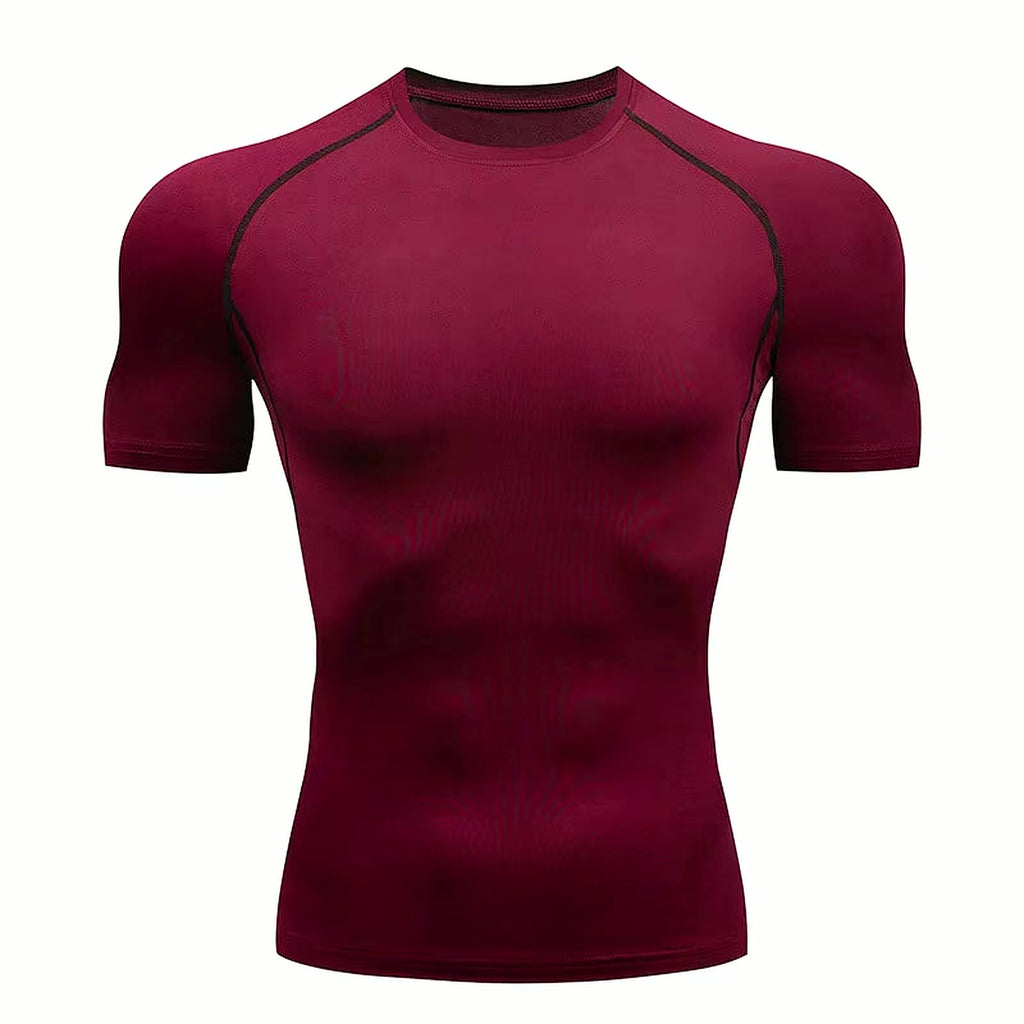 PrimeBuild Men's Compression Performance Shirt, product view 6