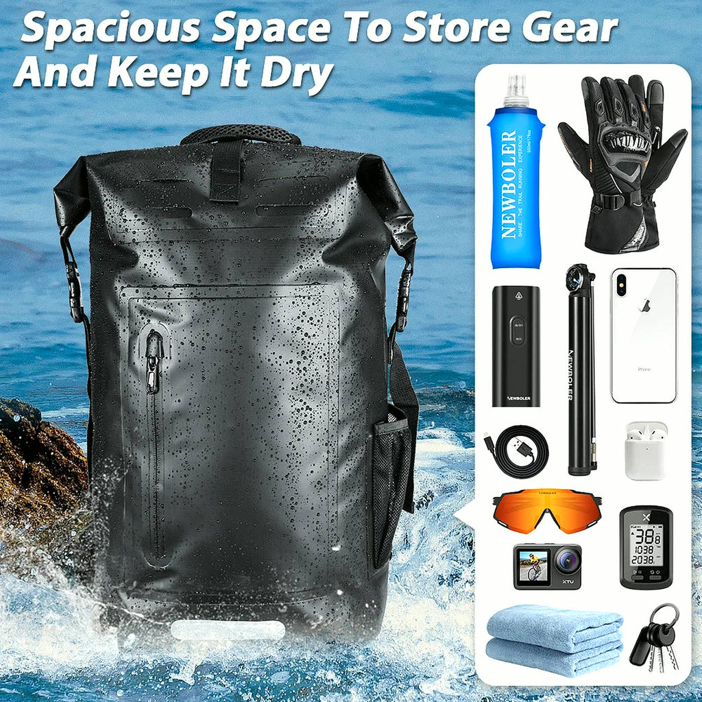 Large Capacity Swimming Waterproof Backpack, Beach, Drifting, Surfing, Diving, Waterproof Backpack 35L Dry Pack