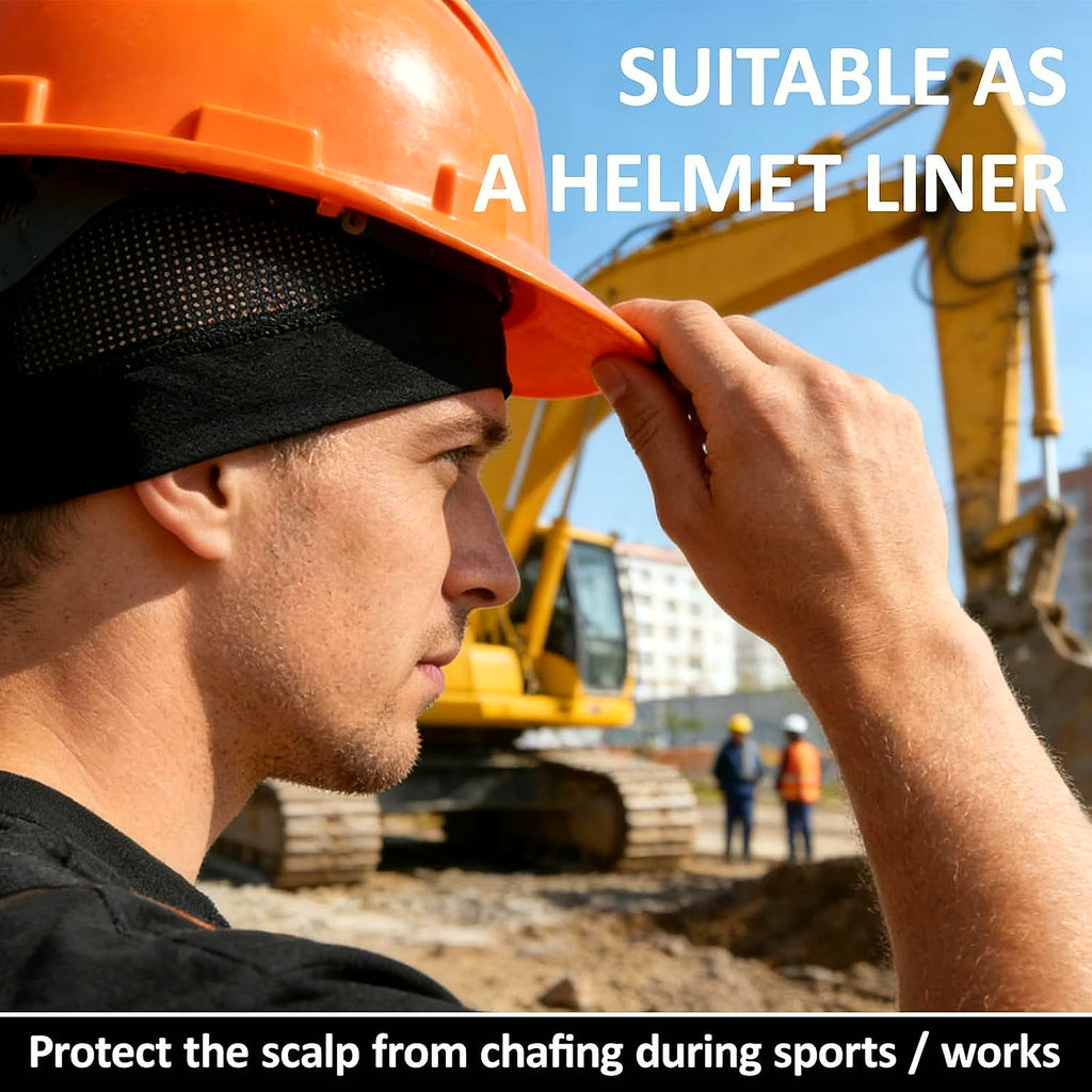 3 Pcs Breathable Mesh Skull Cap Helmet Liner Beanie Black | Lightweight Quick Dry, Sports Helmet Liner, Cooling Mesh, Cycling Running Hat, for Men Women, Sports Cycling under Helmets