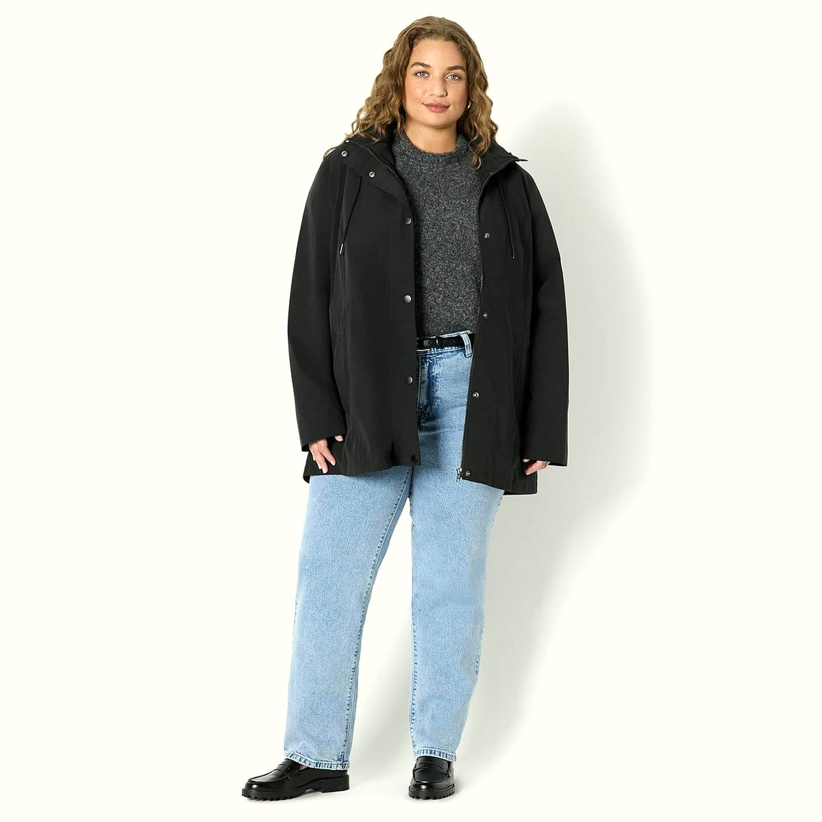Women'S Lightweight Waterproof Hooded Rain Jacket