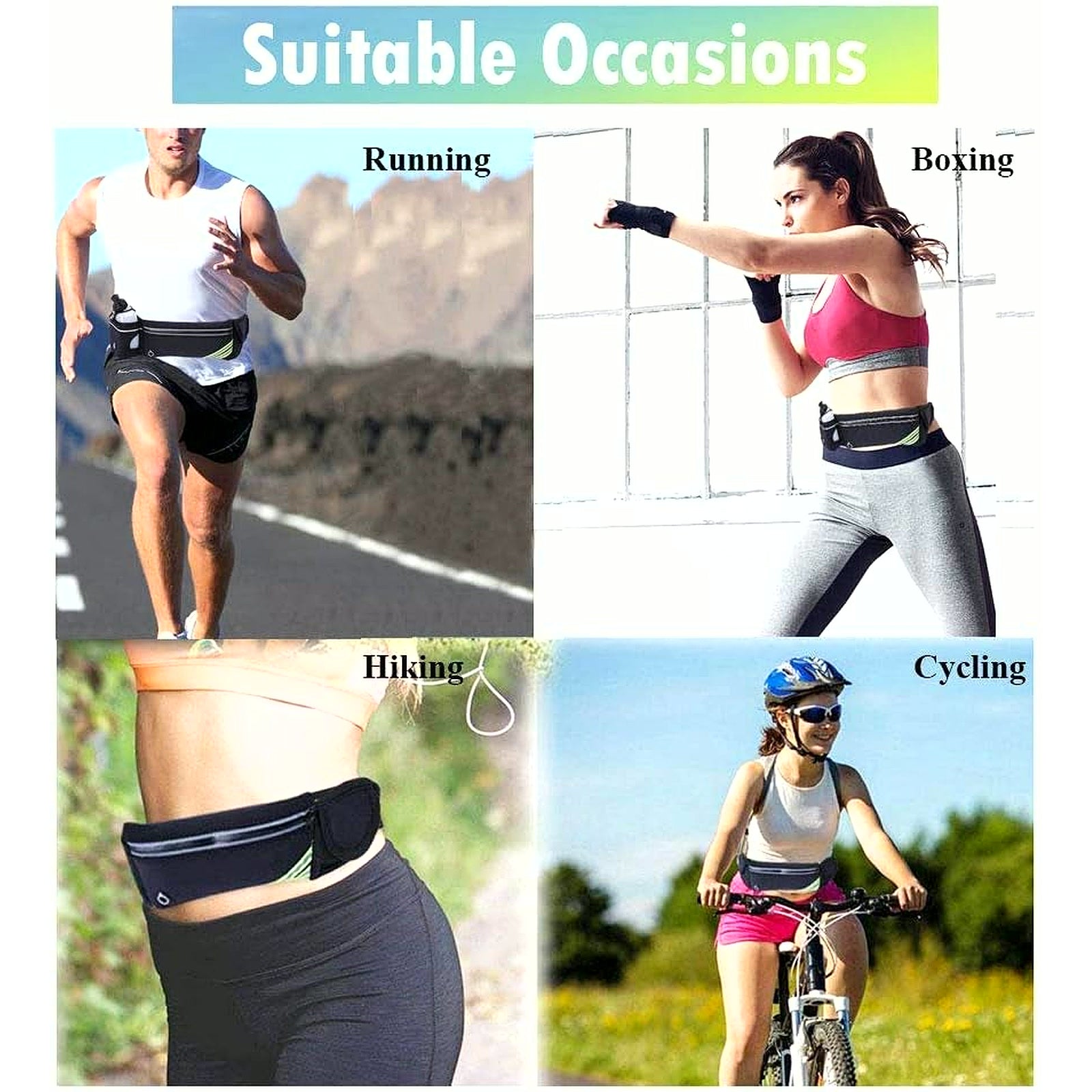 PrimeBuild Hydration Running Belt, product view 7