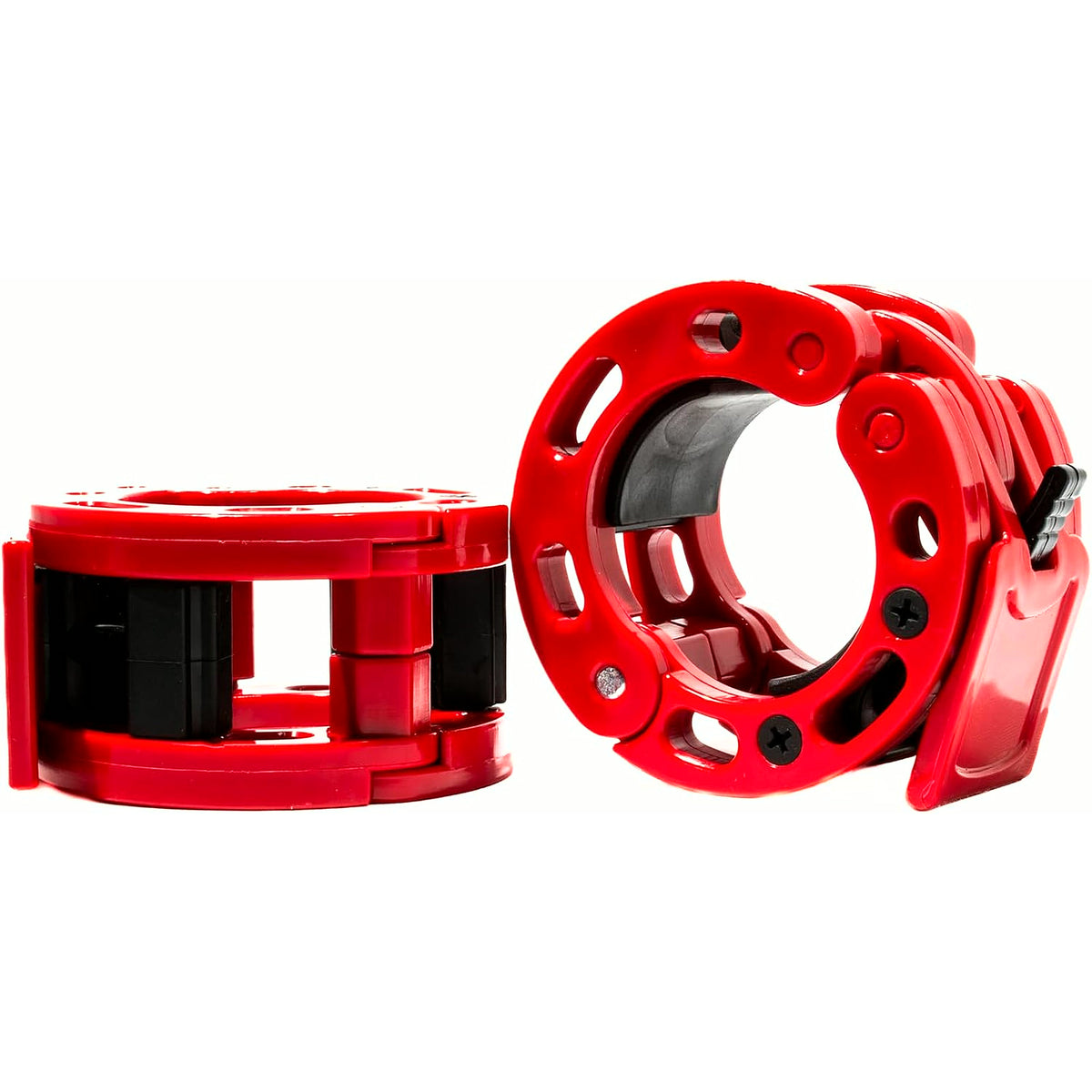 Olympic Barbell Clamps Collars Quick Release Pair of Locking Weight Clips Fit 2 Inch Barbell for Weightlifting