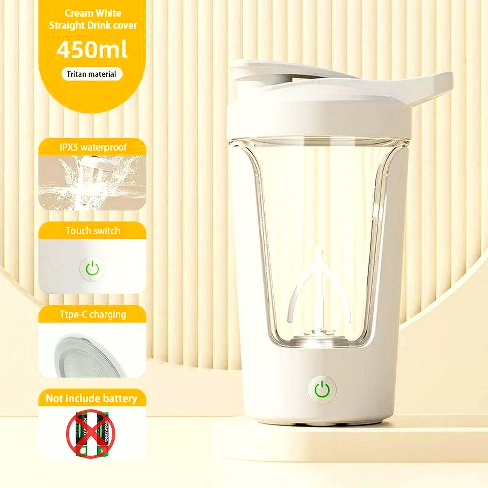 PrimeBuild Electric Protein Shaker Bottle, product view 8
