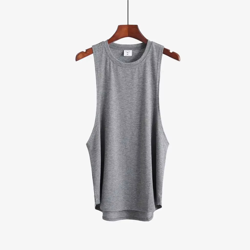 Fitness Clothing Blank Sleeveless Shirt Mens Gym Stringer Tank Top Bodybuilding Tanktop Men Sportwear Undershirt Fashion Vest