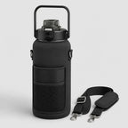 PrimeBuild 2L Motivational Water Bottle – Straw, Sleeve & Strap – product photo