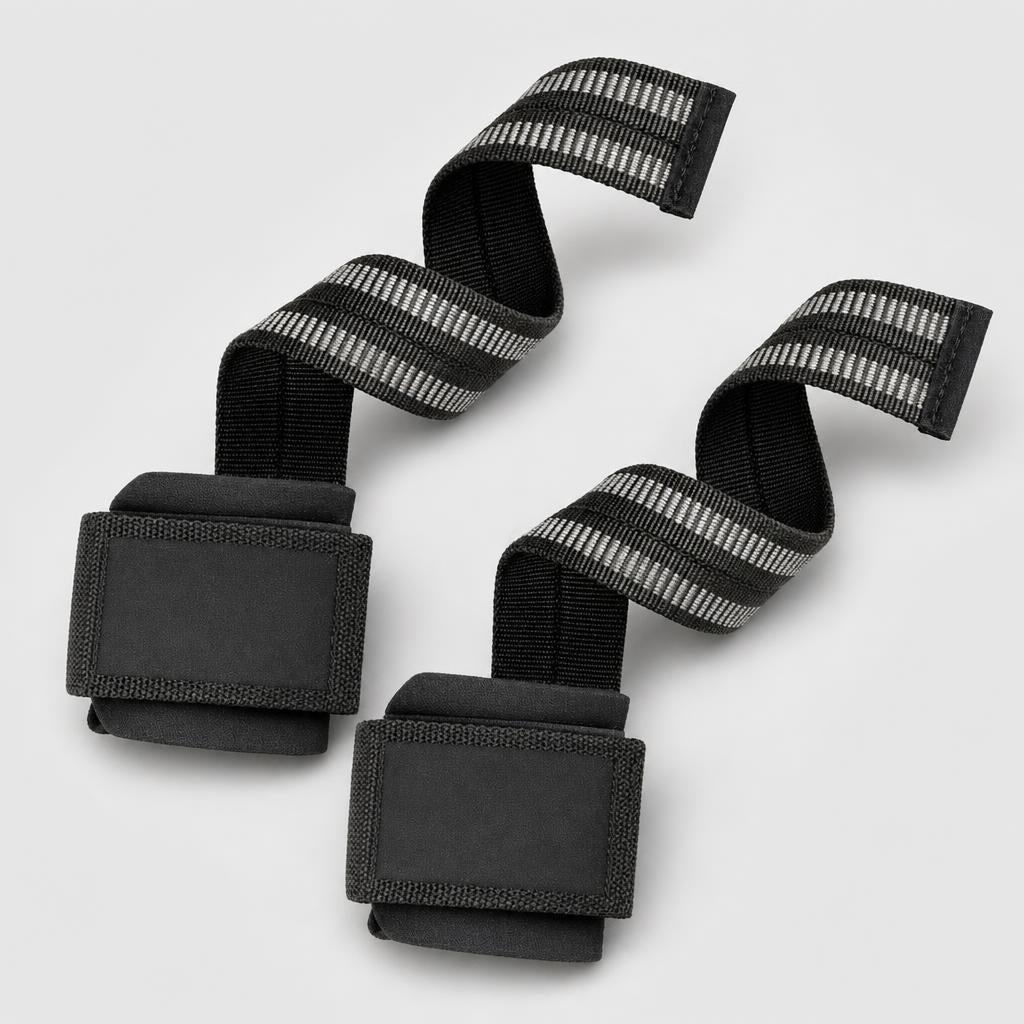 PrimeBuild Heavy-Duty Lifting Straps – Padded Wrist, Pair – product photo