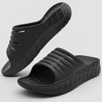 PrimeBuild Men's Recovery Slides – Cushioned Arch-Support Sandals – product photo