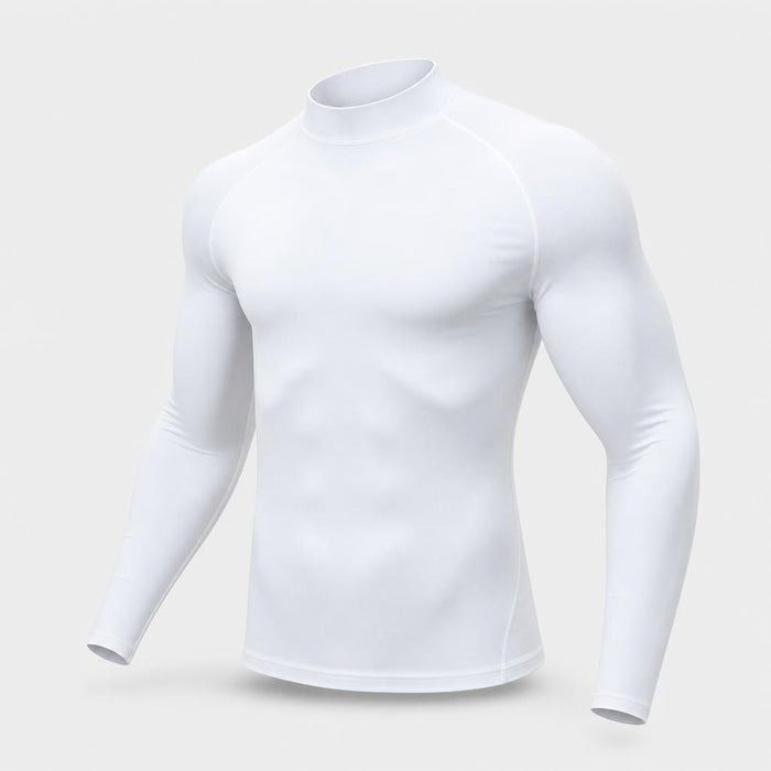 PrimeBuild™ Men's Compression Training Top – Long Sleeve Mock Neck