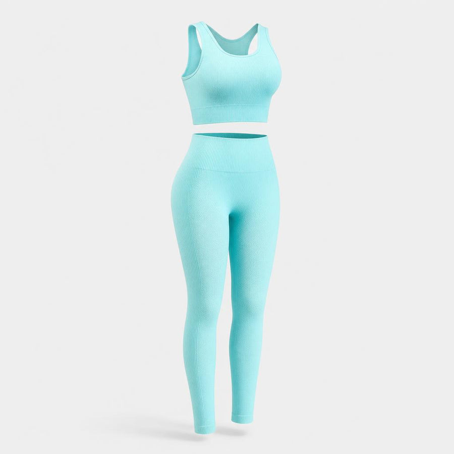 PrimeBuild Women's Seamless Training Set – Sports Bra & Leggings – product photo