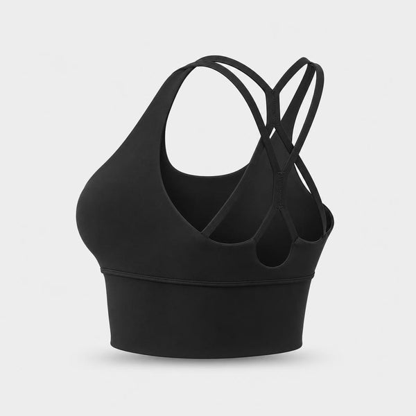 PrimeBuild™ Women's Longline Sports Bra – Strappy Cross Back
