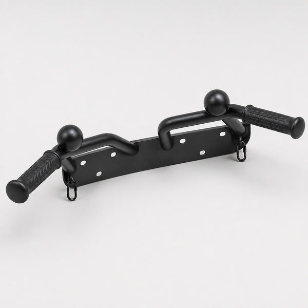 PrimeBuild™ Wall-Mounted Pull-Up Bar – Multi-Grip with Ball Handles