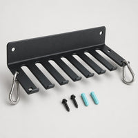 PrimeBuild™ Wall-Mount Gym Storage Rack – 8 Hooks