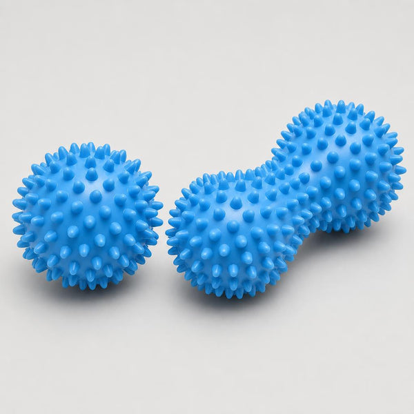 PrimeBuild™ Spiky Massage Ball Set – Round Ball + Peanut Ball, 2-Pack