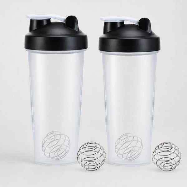 PrimeBuild™ Protein Shaker Bottle Set – Leakproof Mixing Cups