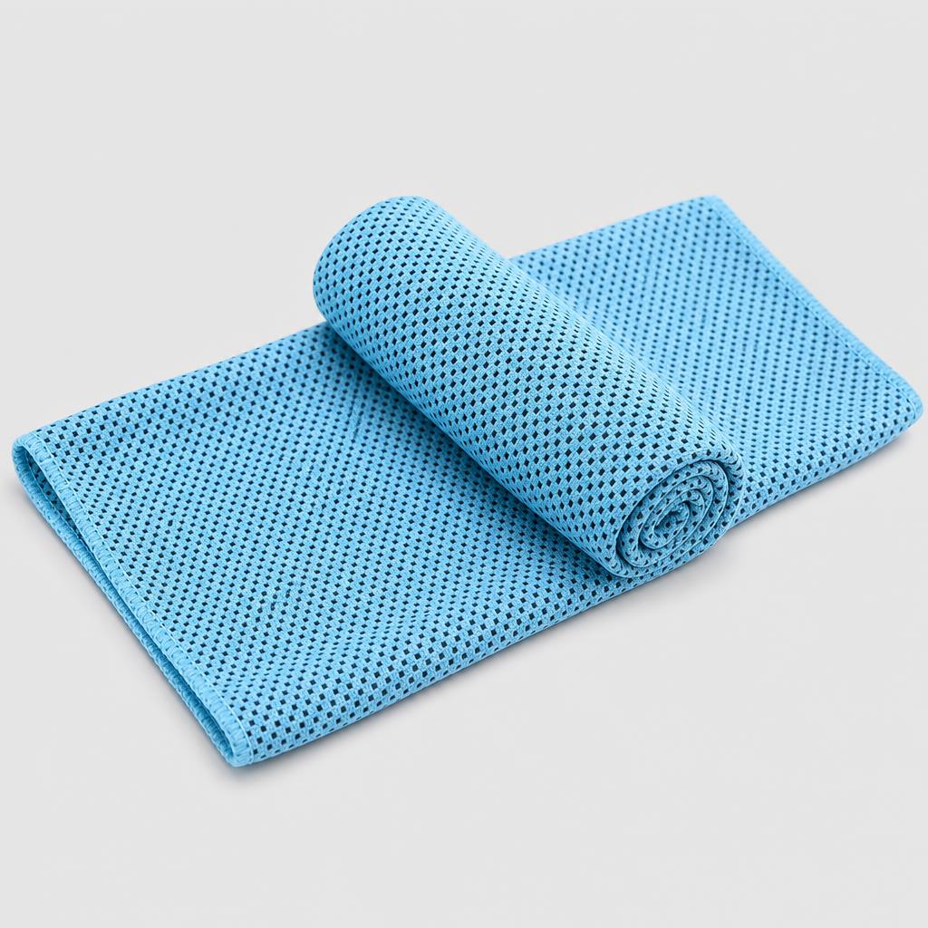 PrimeBuild Cooling Sports Towel – Quick-Dry Mesh, Blue or Grey – product photo
