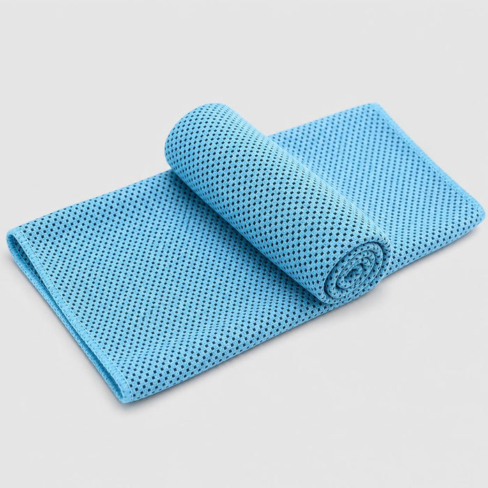 PrimeBuild™ Cooling Sports Towel – Quick-Dry Mesh, Blue or Grey