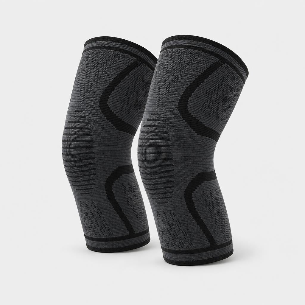 PrimeBuild Knee Compression Sleeves – Knit Support, Black – product photo