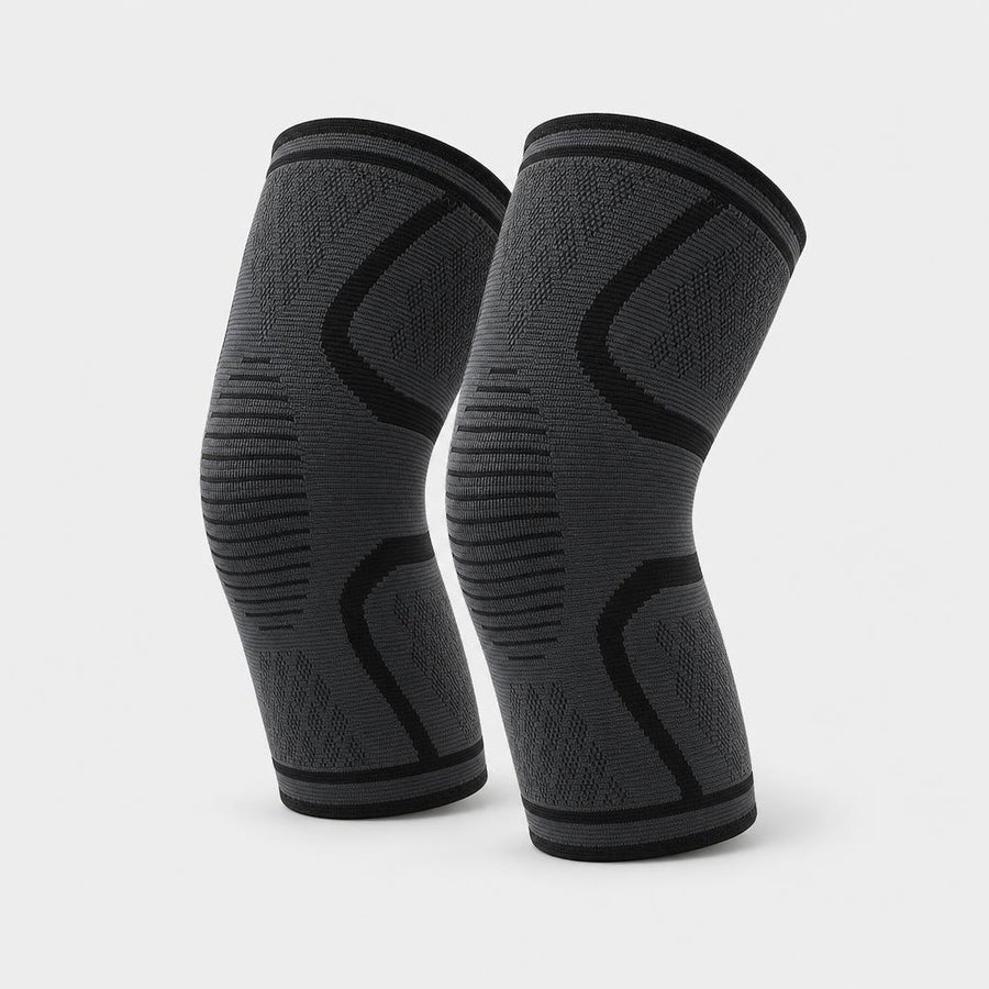 PrimeBuild Knee Compression Sleeves – Knit Support, Black – product photo