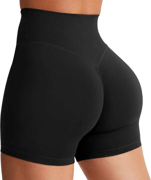 Softhue Women'S Biker Shorts 3.6" /4.5" / 6" Workout Gym Shorts High Waist Tummy Control Hidden Scrunch Running Yoga