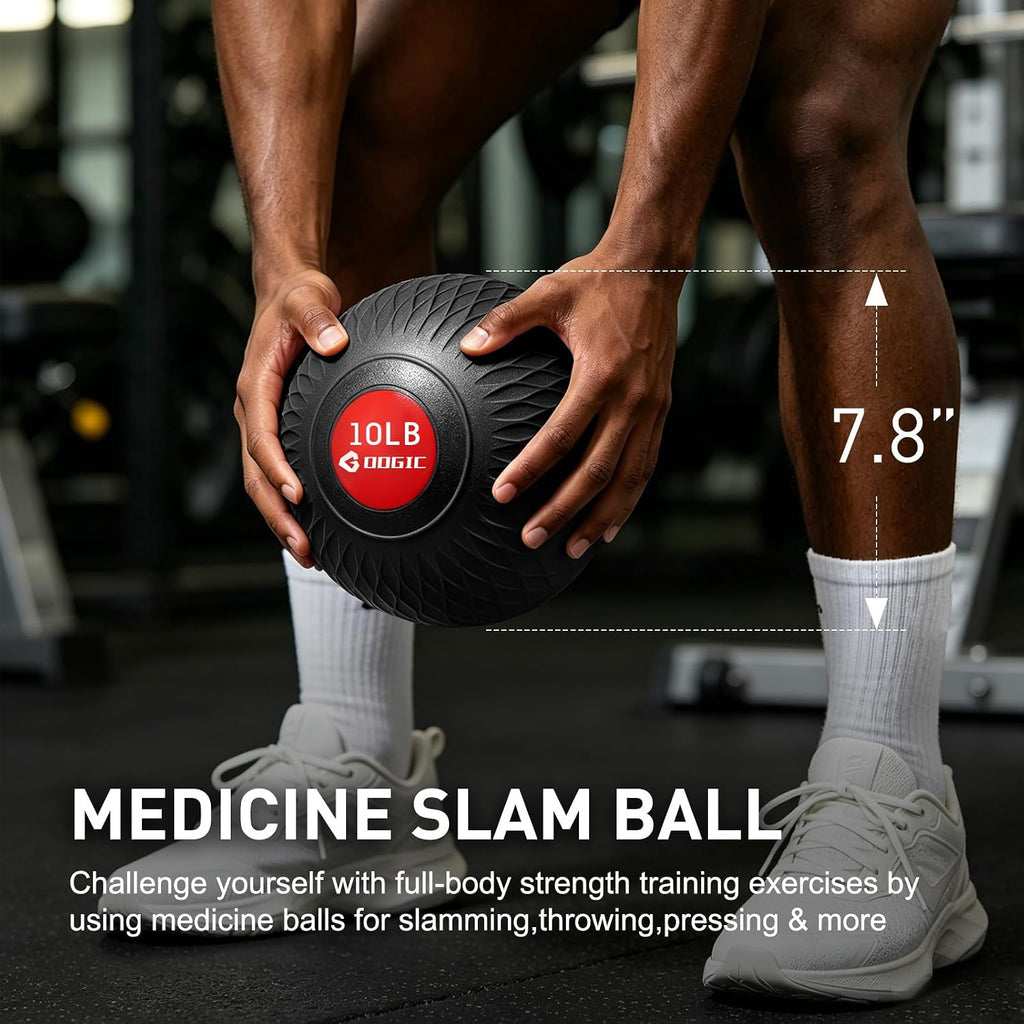 Slam Ball Medicine Ball Weighted Balls for Exercise and Workout, Strength, Cardio, Cross-Training and Core Workouts
