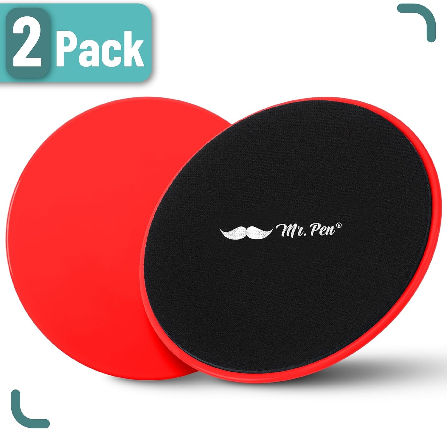 Core Sliders for Working Out - 2 Pack Dual Sided Workout Sliders Discs