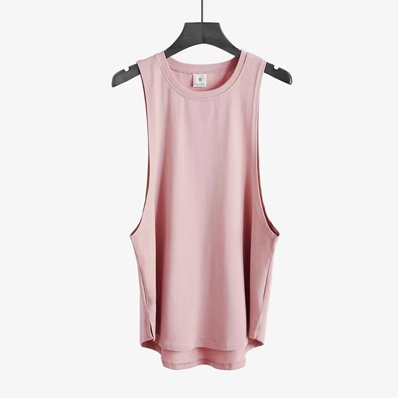 Fitness Clothing Blank Sleeveless Shirt Mens Gym Stringer Tank Top Bodybuilding Tanktop Men Sportwear Undershirt Fashion Vest