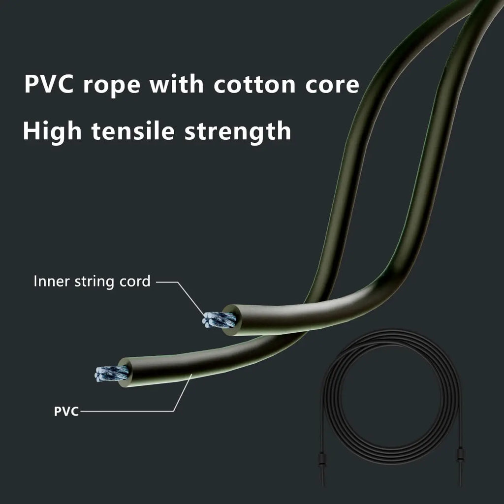5Mm PVC Adjustable Jump Rope with Shatterproof Handles for Fitness, Cardio, Boxing - Ideal for Beginners & Advanced Athletes