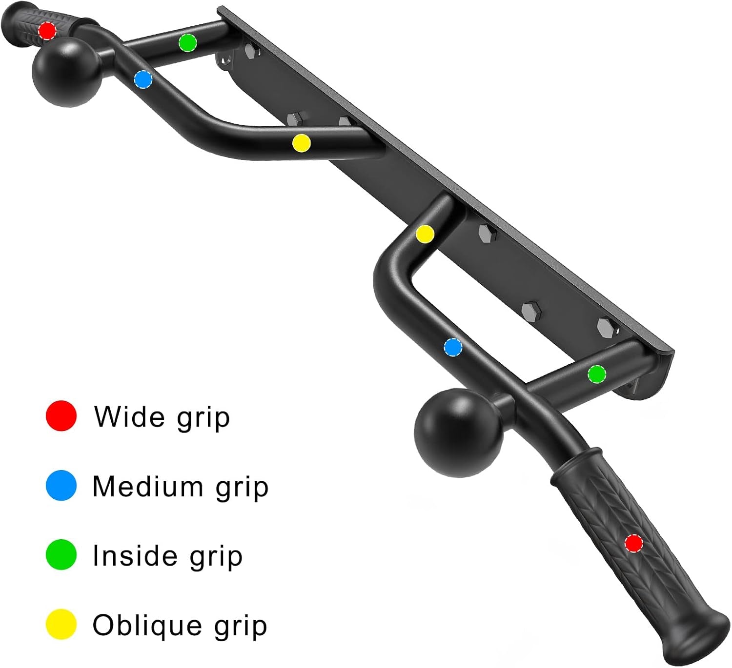 Heavy Duty Wall Mounted Doorway Pull up Bar, Multifunctional Chin up Bar, Portable Fitness Door Bar, Body Workout Home Gym System
