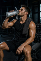 PrimeBuild Motivational Sports Water Bottle – 1L Leakproof – in action