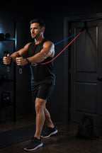 PrimeBuild Resistance Bands Set – 11-Piece Home Gym Kit – in action