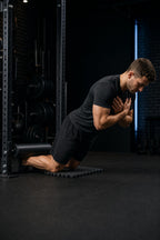 PrimeBuild Nordic Curl & Split Squat Rack Roller – 3" Foam – in action