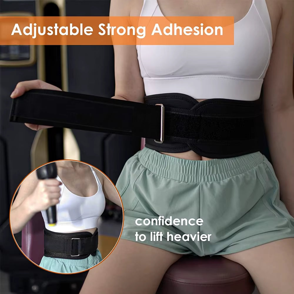 Weight Lifting Belt for Men & Women, Weight Belt for Workout Weightlifting, Powerlifting, Squat & Deadlift, Adjustable Gym Belt