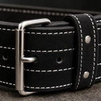 PrimeBuild 10mm Powerlifting Belt – Single-Prong Buckle – detail
