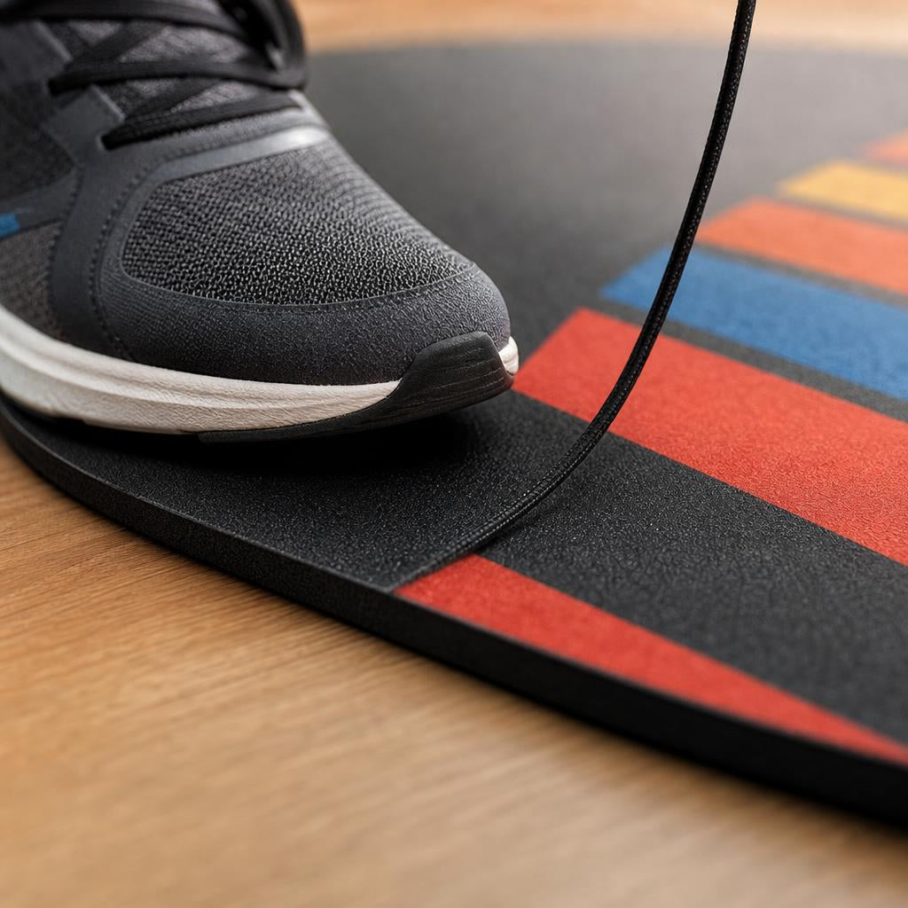 PrimeBuild Jump Rope Mat Set – 71 x 36 in Rubber Mat + Rope – detail