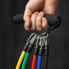 PrimeBuild Resistance Bands Set – 11-Piece Home Gym Kit – detail