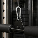 PrimeBuild LAT Pulldown Bar – 40" Cable Attachment with Carabiner – detail